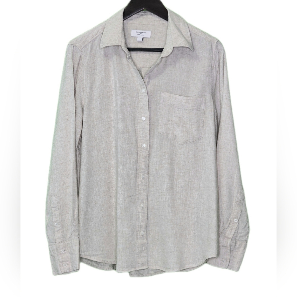 Banana Republic Tan Casual Button Down Shirt, Small